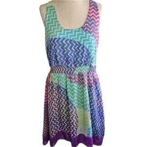 W118 by Walter Baker Sleeveless Multi-color Mini Dress. Size M